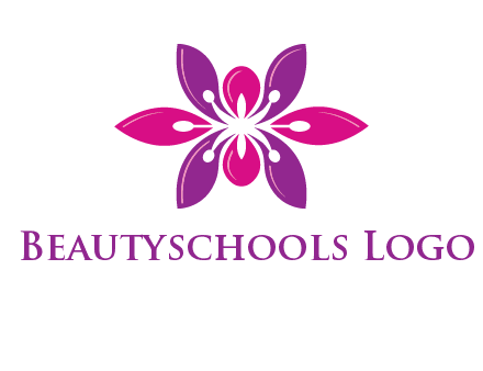 abstract lotus beauty logo