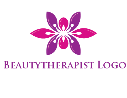 abstract lotus beauty logo