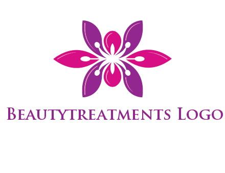 abstract lotus beauty logo