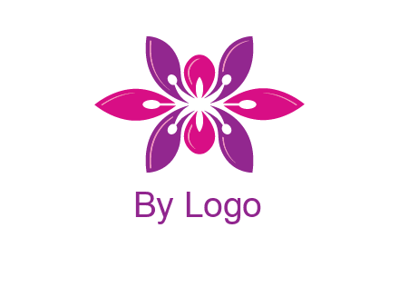 abstract lotus beauty logo