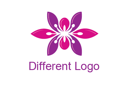 abstract lotus beauty logo