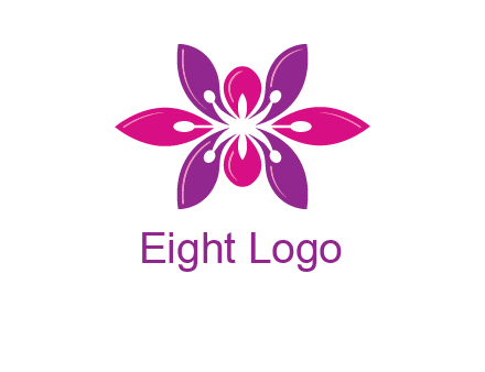 abstract lotus beauty logo