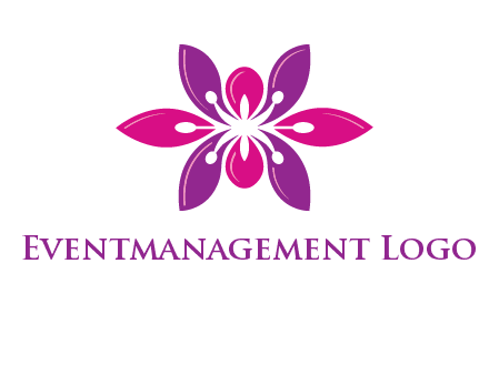 abstract lotus beauty logo