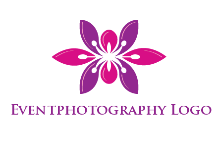 abstract lotus beauty logo