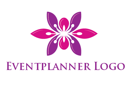 abstract lotus beauty logo