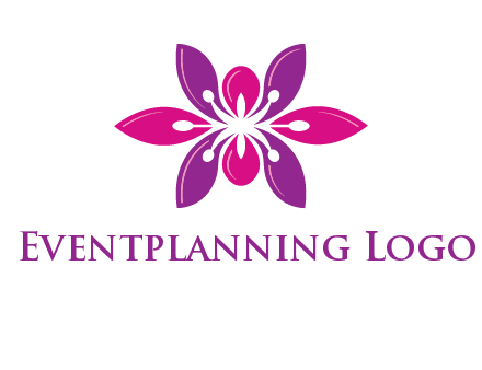 abstract lotus beauty logo