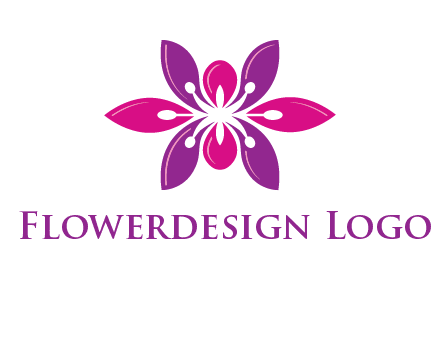 abstract lotus beauty logo