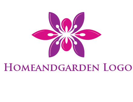 abstract lotus beauty logo