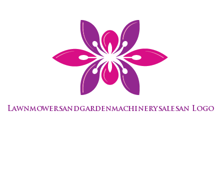 abstract lotus beauty logo