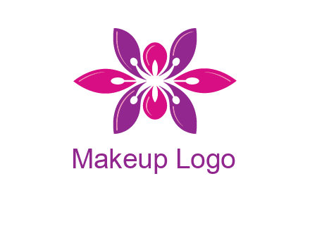 abstract lotus beauty logo