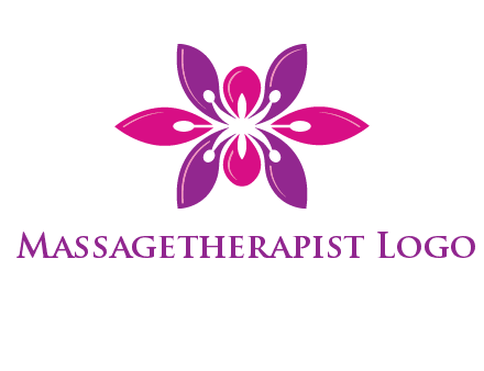 abstract lotus beauty logo