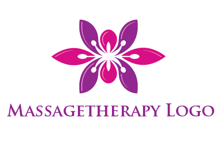 abstract lotus beauty logo