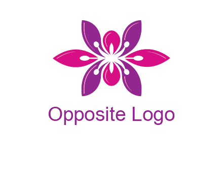 abstract lotus beauty logo
