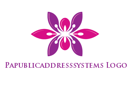 abstract lotus beauty logo