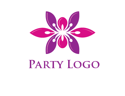 abstract lotus beauty logo
