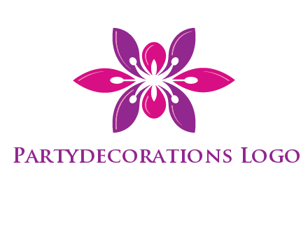 abstract lotus beauty logo
