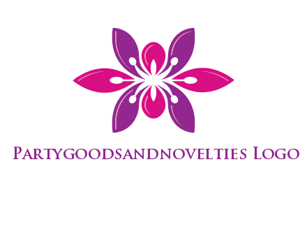 abstract lotus beauty logo