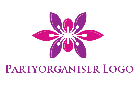 abstract lotus beauty logo