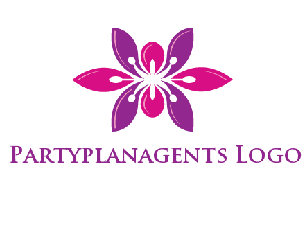 abstract lotus beauty logo