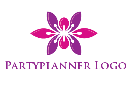 abstract lotus beauty logo