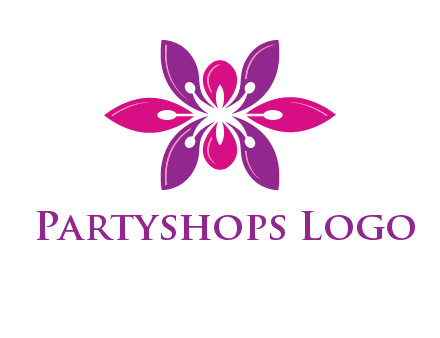 abstract lotus beauty logo