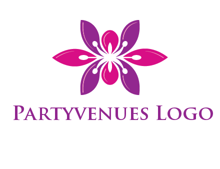 abstract lotus beauty logo