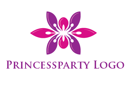 abstract lotus beauty logo