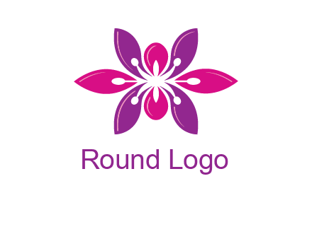 abstract lotus beauty logo