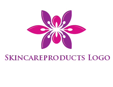 abstract lotus beauty logo