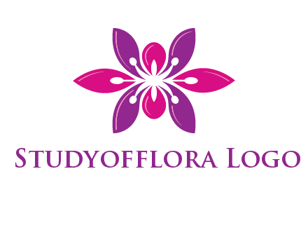 abstract lotus beauty logo