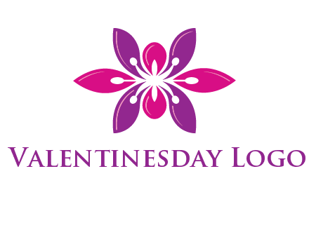 abstract lotus beauty logo