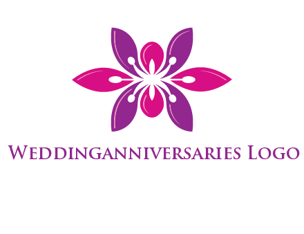 abstract lotus beauty logo