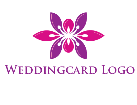 abstract lotus beauty logo