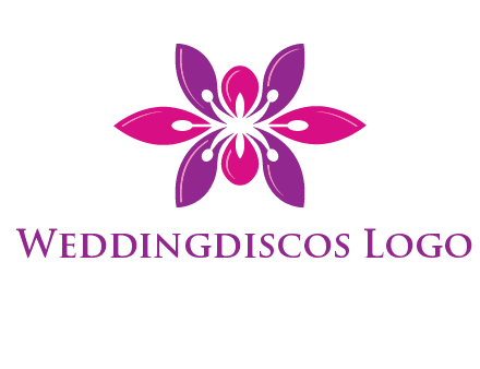 abstract lotus beauty logo