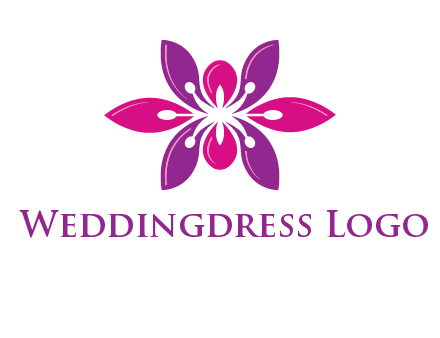 abstract lotus beauty logo