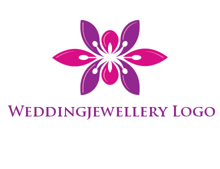 abstract lotus beauty logo