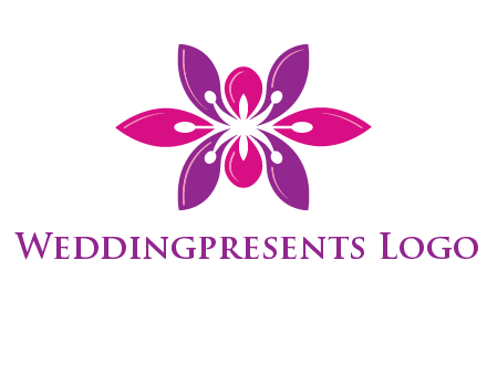 abstract lotus beauty logo