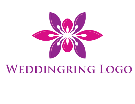 abstract lotus beauty logo