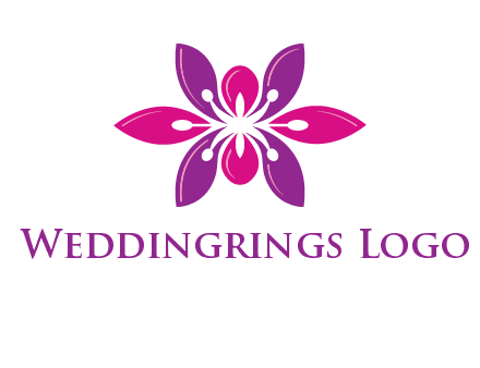 abstract lotus beauty logo