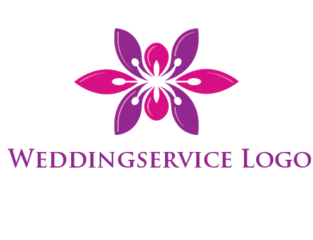abstract lotus beauty logo