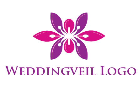 abstract lotus beauty logo
