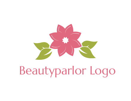 daisy flower and leaves logo