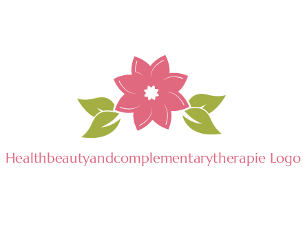 daisy flower and leaves logo