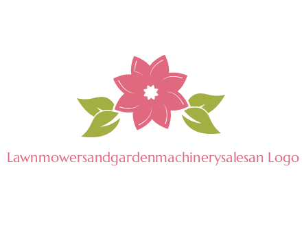 daisy flower and leaves logo