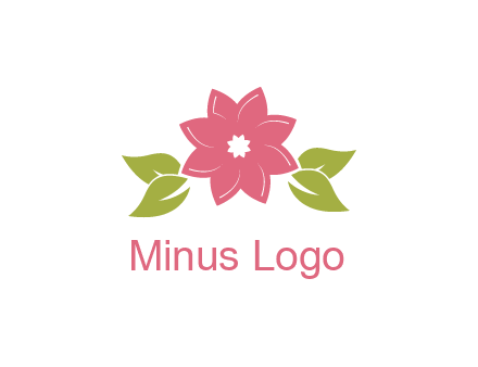 daisy flower and leaves logo