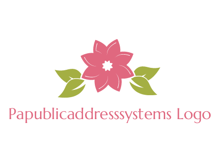 daisy flower and leaves logo
