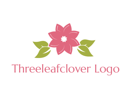 daisy flower and leaves logo