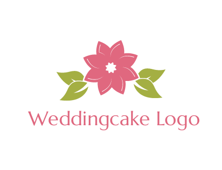 daisy flower and leaves logo