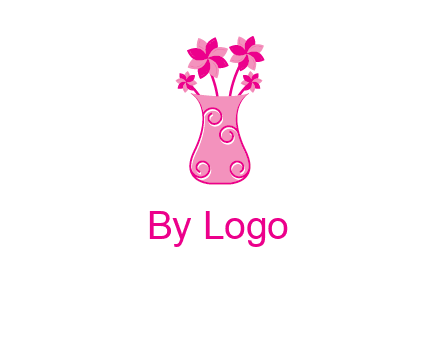 flower in vase logo
