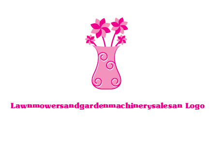 flower in vase logo